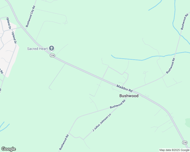 map of restaurants, bars, coffee shops, grocery stores, and more near 23028 Maddox Road in Bushwood