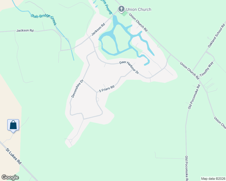 map of restaurants, bars, coffee shops, grocery stores, and more near 3893 5 Friars Road in Salisbury