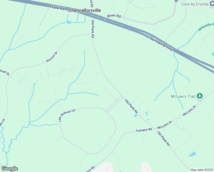 map of restaurants, bars, coffee shops, grocery stores, and more near 8407 Pathfinders Court in Spotsylvania Courthouse