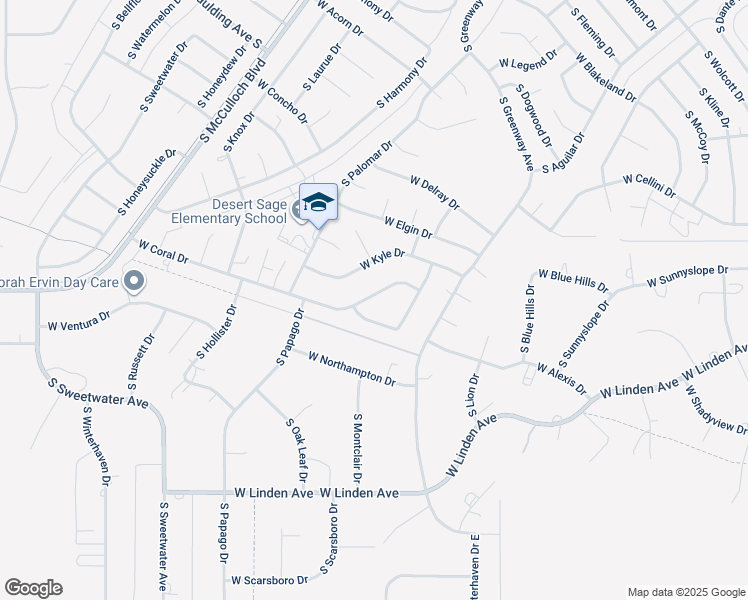 map of restaurants, bars, coffee shops, grocery stores, and more near 245 West Elbow Drive in Pueblo West