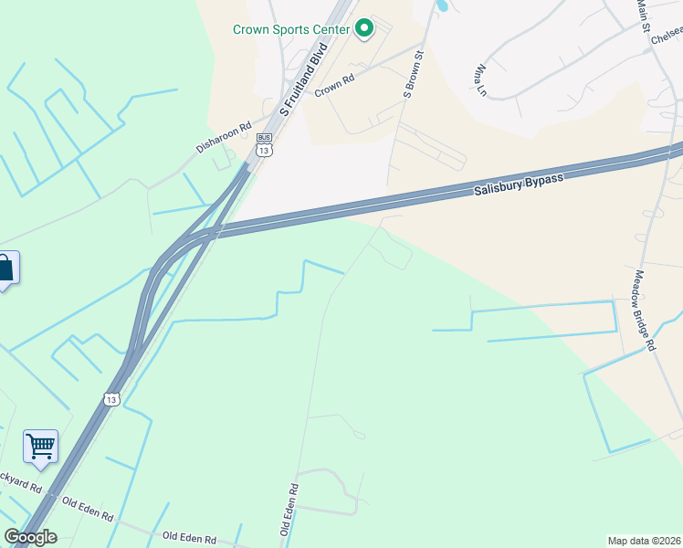 map of restaurants, bars, coffee shops, grocery stores, and more near 28464 Old Eden Road in Eden