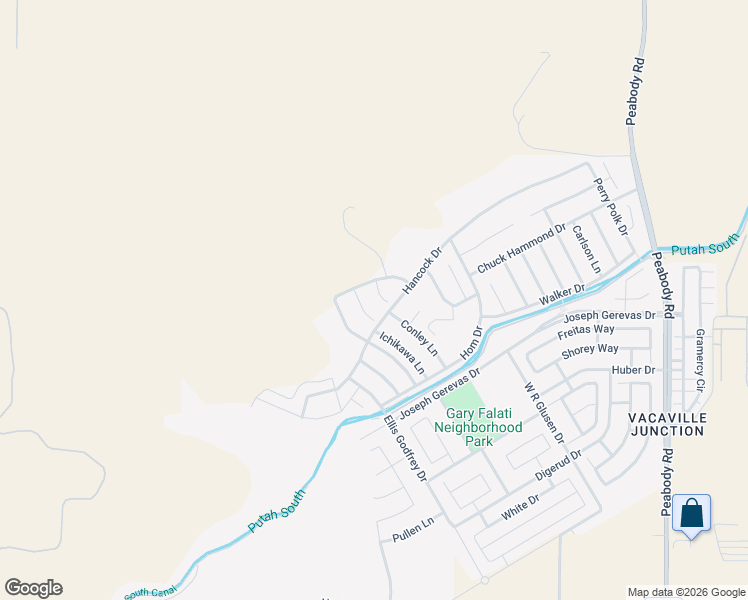 map of restaurants, bars, coffee shops, grocery stores, and more near 5378 Discovery Way in Fairfield