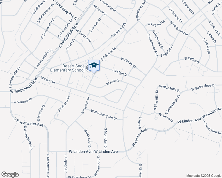 map of restaurants, bars, coffee shops, grocery stores, and more near 256 West Kyle Drive in Pueblo West