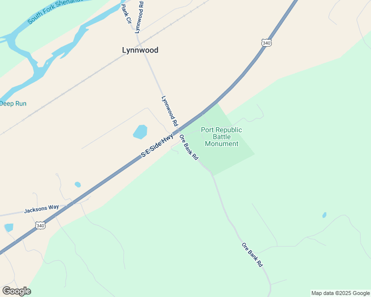 map of restaurants, bars, coffee shops, grocery stores, and more near 7120 Ore Bank Road in Port Republic