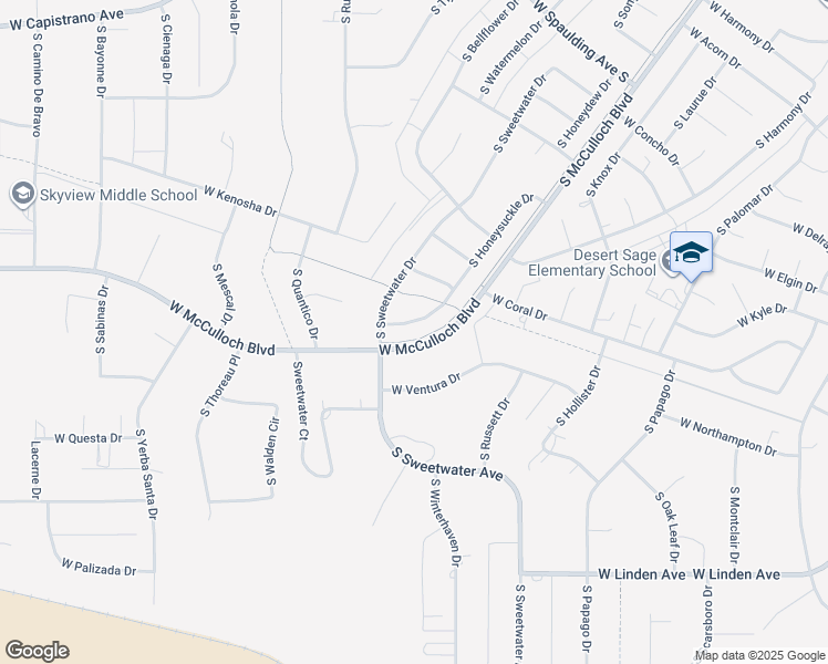 map of restaurants, bars, coffee shops, grocery stores, and more near 1062 South Honeysuckle Drive in Pueblo West