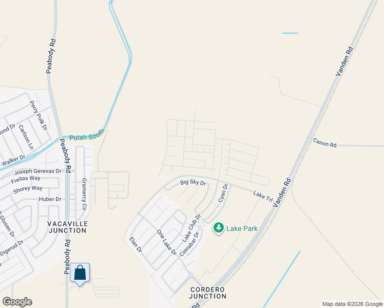 map of restaurants, bars, coffee shops, grocery stores, and more near 5110 Water Works Lane in Fairfield