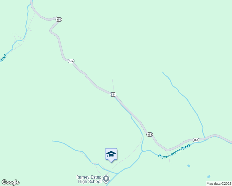 map of restaurants, bars, coffee shops, grocery stores, and more near 18236 Kentucky 854 in Rush