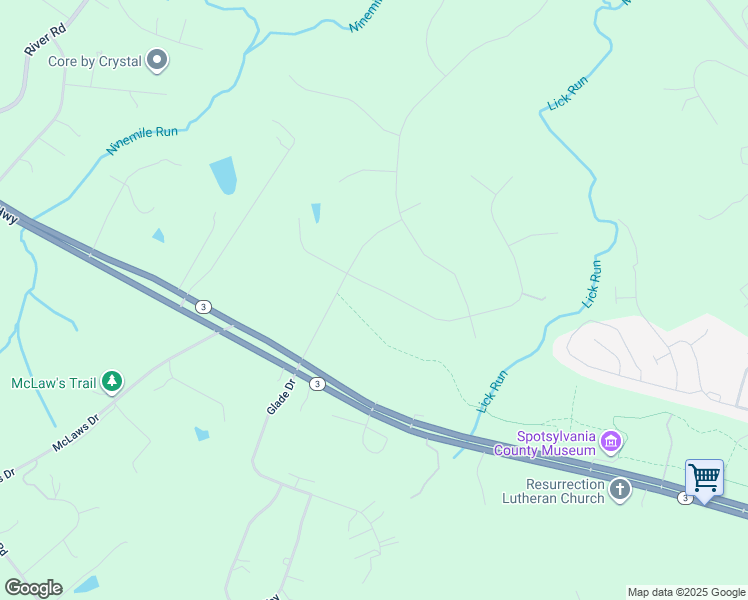 map of restaurants, bars, coffee shops, grocery stores, and more near 7824 Hermitage Drive in Fredericksburg