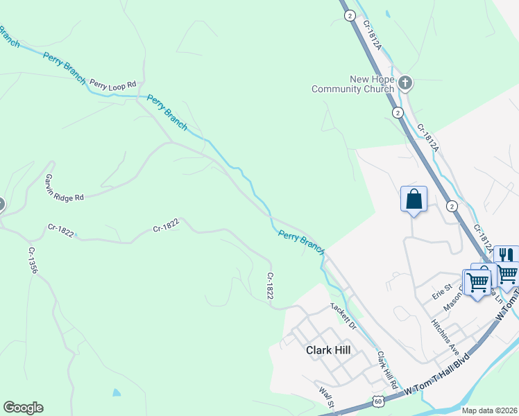 map of restaurants, bars, coffee shops, grocery stores, and more near 3134 State Highway 2078 in Olive Hill