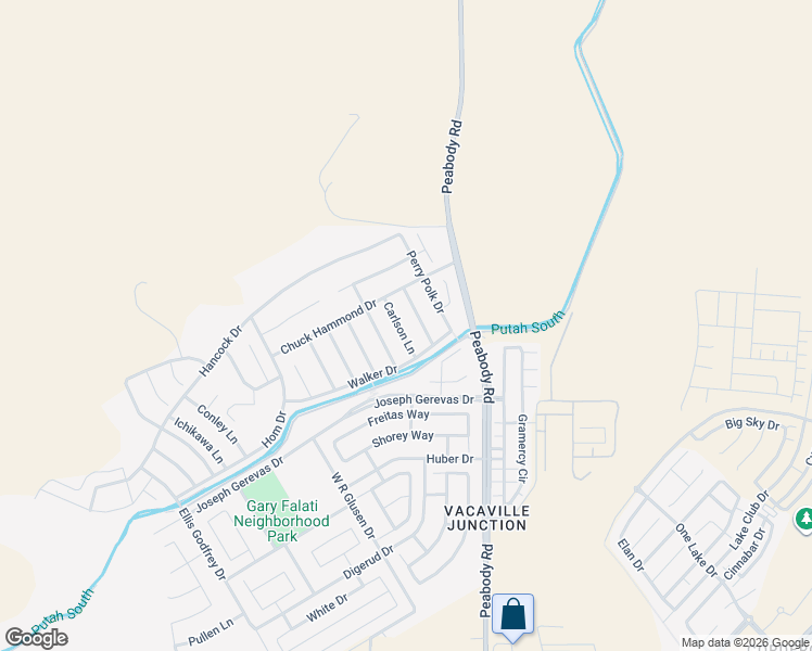 map of restaurants, bars, coffee shops, grocery stores, and more near 5279 Jacque Bell Lane in Fairfield