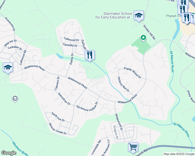 map of restaurants, bars, coffee shops, grocery stores, and more near 23186 Yardarm Way in California