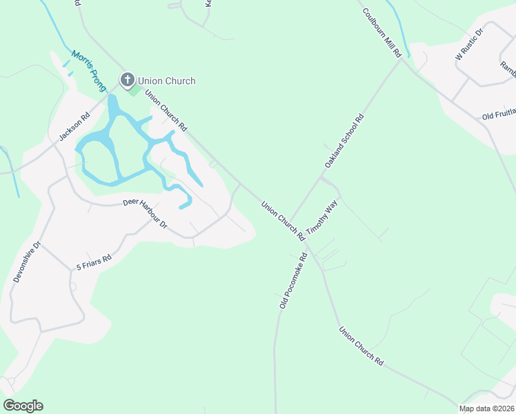 map of restaurants, bars, coffee shops, grocery stores, and more near 4006 Union Church Road in Salisbury