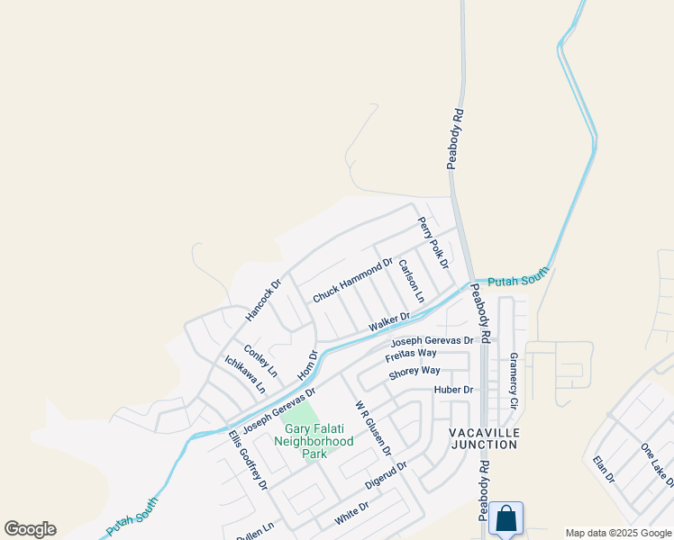 map of restaurants, bars, coffee shops, grocery stores, and more near 2433 Sanders Lane in Fairfield