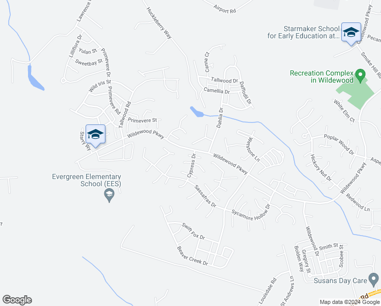 map of restaurants, bars, coffee shops, grocery stores, and more near 43915 Honeysuckle Way in California