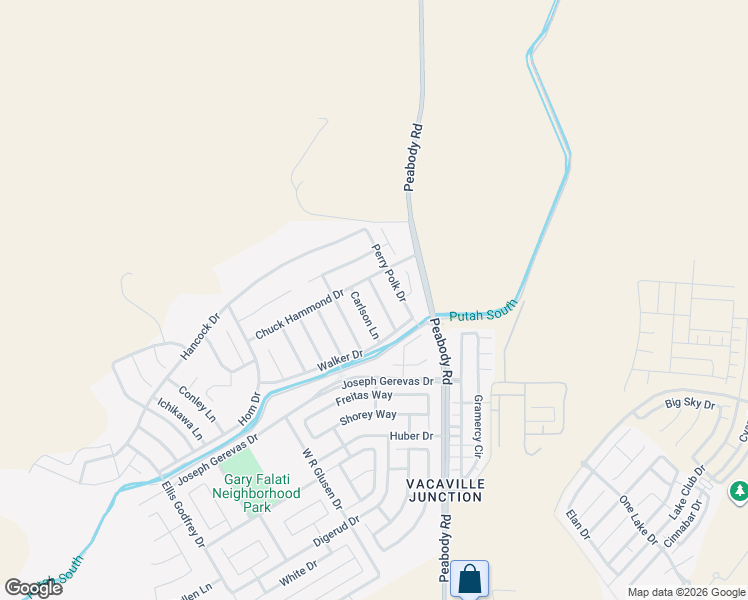 map of restaurants, bars, coffee shops, grocery stores, and more near 5279 Jacque Bell Lane in Fairfield