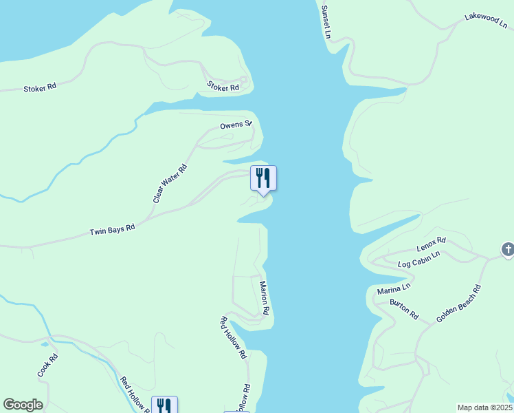 map of restaurants, bars, coffee shops, grocery stores, and more near 15316 Fleener Drive in Gravois Mills