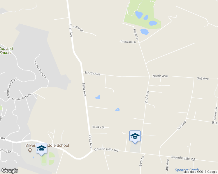 map of restaurants, bars, coffee shops, grocery stores, and more near 2055 North Avenue in Napa