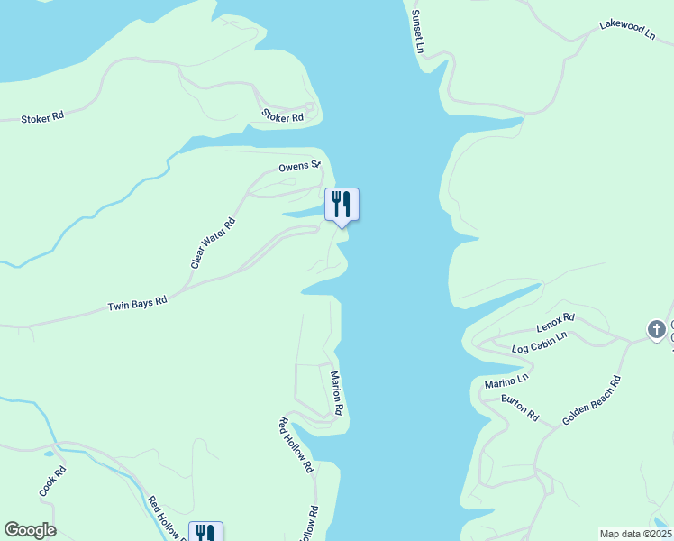 map of restaurants, bars, coffee shops, grocery stores, and more near 15316 Fleener Drive in Gravois Mills
