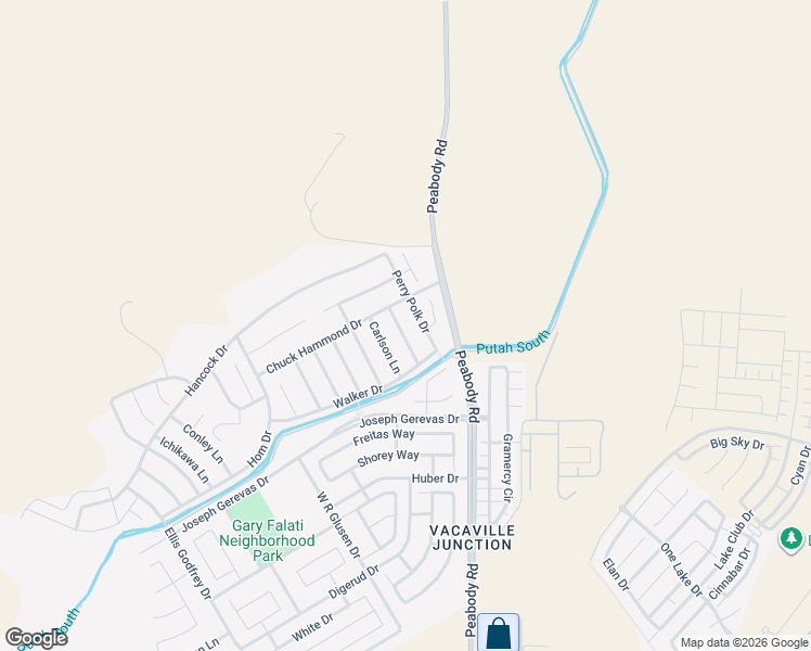 map of restaurants, bars, coffee shops, grocery stores, and more near 5278 Jacque Bell Lane in Fairfield