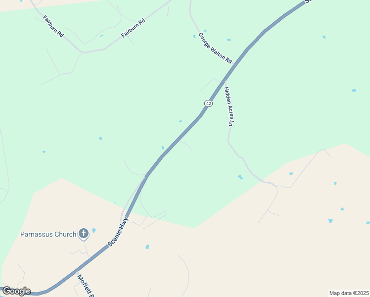 map of restaurants, bars, coffee shops, grocery stores, and more near 2601 Scenic Highway in Mount Solon