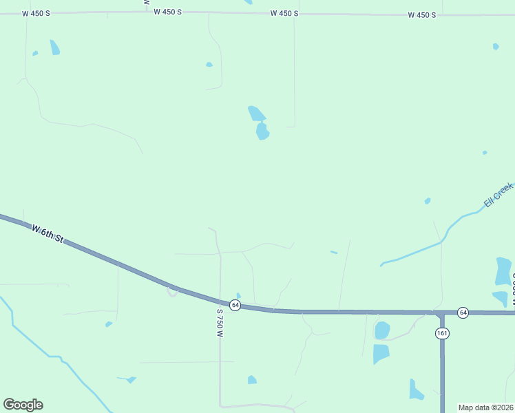 map of restaurants, bars, coffee shops, grocery stores, and more near 7519 Indiana 64 in Huntingburg