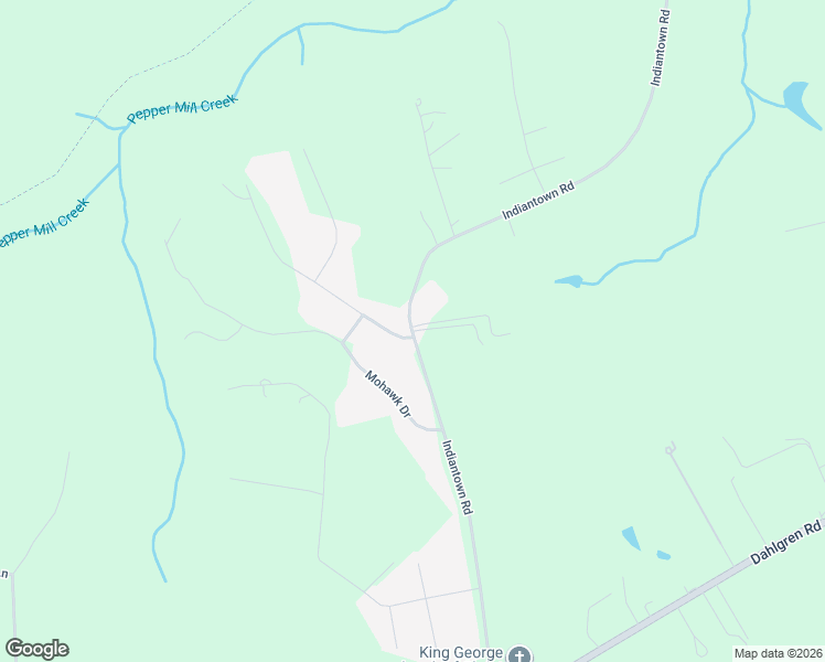 map of restaurants, bars, coffee shops, grocery stores, and more near 8043 Indiantown Road in King George