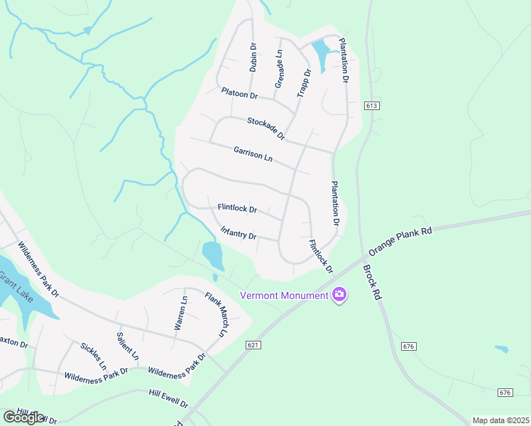 map of restaurants, bars, coffee shops, grocery stores, and more near 13218 Flintlock Drive in Spotsylvania