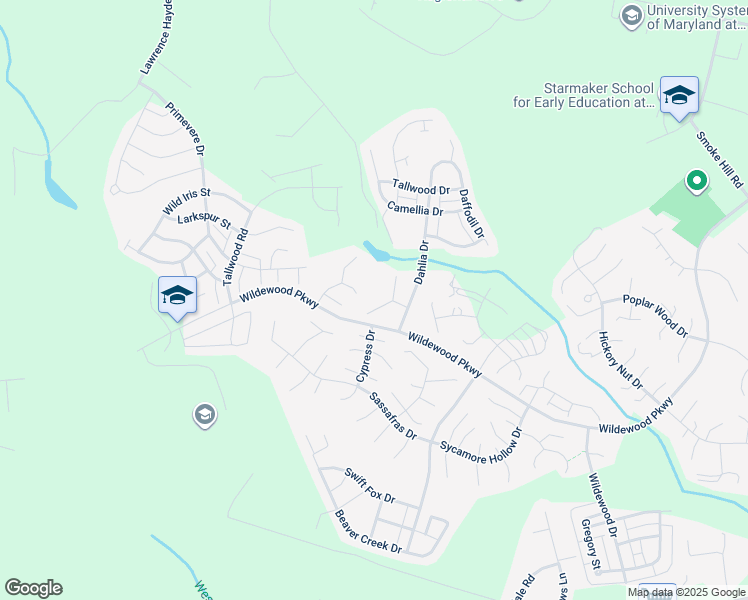 map of restaurants, bars, coffee shops, grocery stores, and more near 23240 Willow Creek Way in California