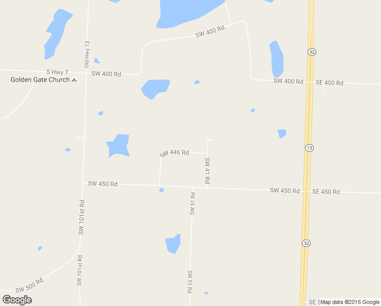 map of restaurants, bars, coffee shops, grocery stores, and more near Southwest 446 Road in Clinton