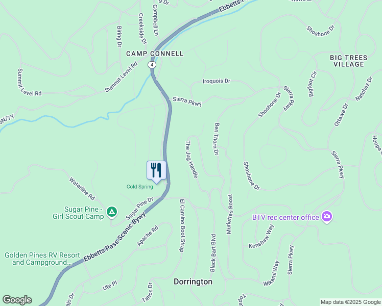 map of restaurants, bars, coffee shops, grocery stores, and more near 3672 The Jug Handle in Arnold