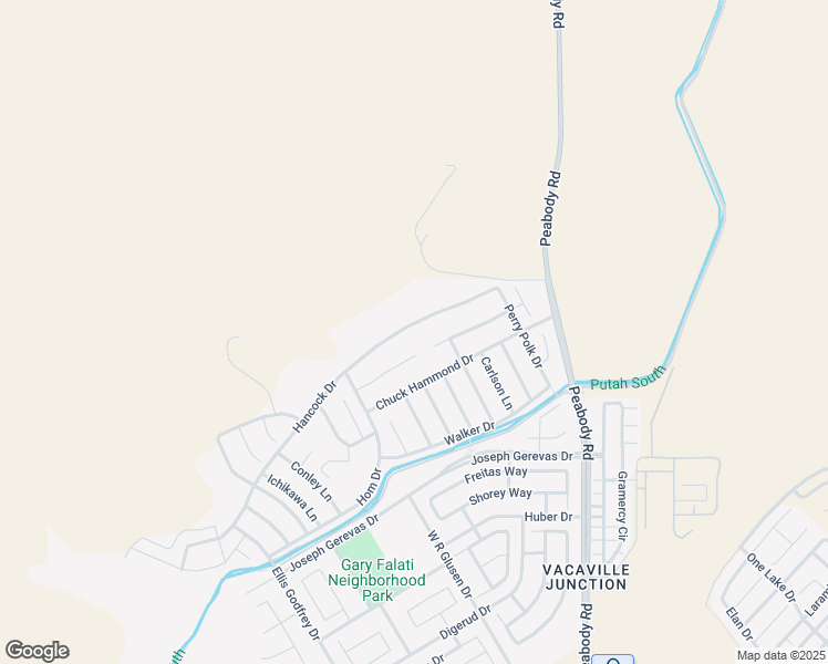 map of restaurants, bars, coffee shops, grocery stores, and more near 2445 Hancock Drive in Fairfield