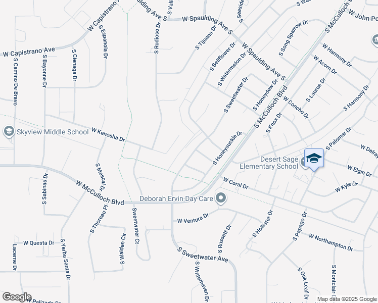 map of restaurants, bars, coffee shops, grocery stores, and more near 967 S Sweetwater Dr in Pueblo