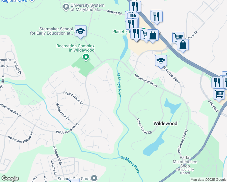map of restaurants, bars, coffee shops, grocery stores, and more near 23246 Holly Hill Lane in California