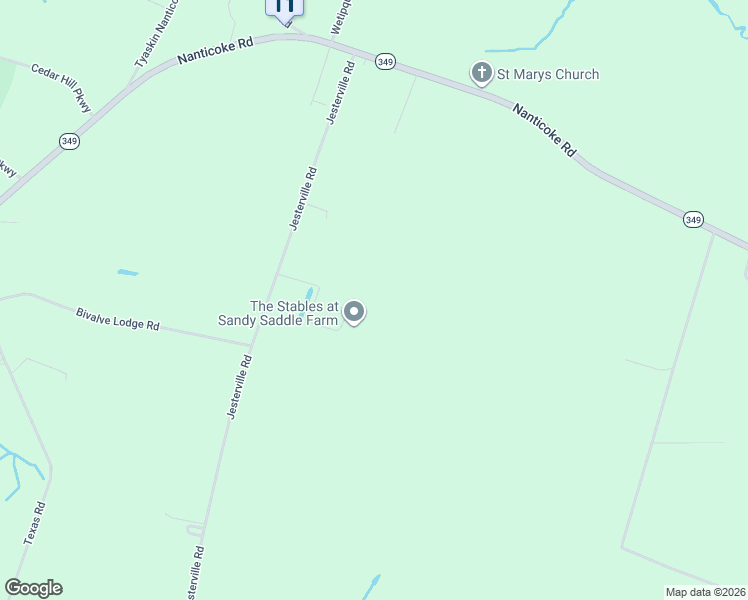 map of restaurants, bars, coffee shops, grocery stores, and more near 3955 Jesterville Road in Tyaskin