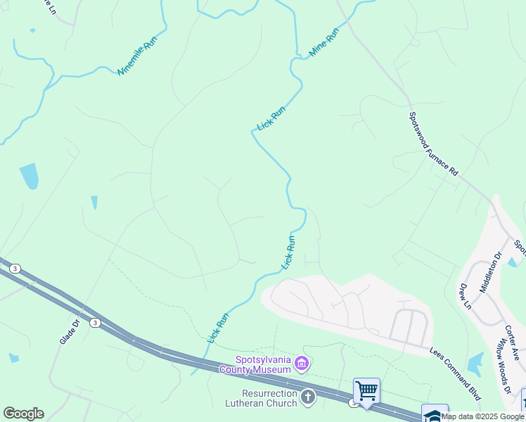 map of restaurants, bars, coffee shops, grocery stores, and more near 12503 Bainswood Court in Fredericksburg