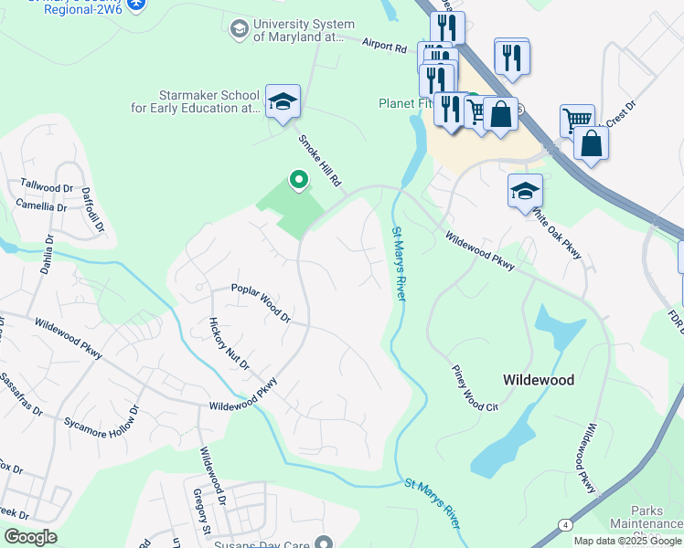map of restaurants, bars, coffee shops, grocery stores, and more near 23240 Scotch Pine Court in California