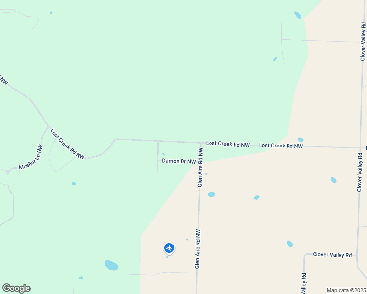 map of restaurants, bars, coffee shops, grocery stores, and more near 3330 Damon Drive Northwest in Ramsey