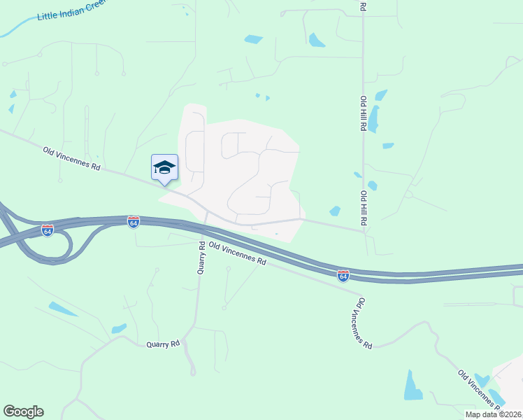 map of restaurants, bars, coffee shops, grocery stores, and more near 3608 Sunset Ridge Court in Floyds Knobs