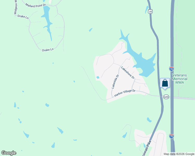 map of restaurants, bars, coffee shops, grocery stores, and more near 176 Lakeshore Circle in Georgetown