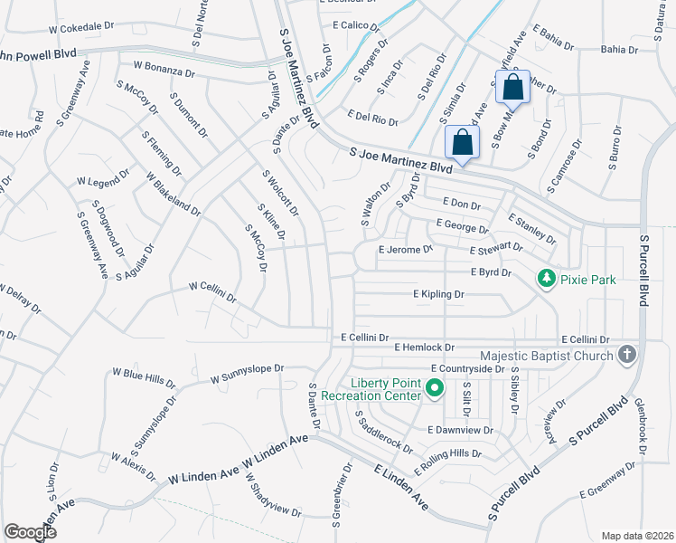 map of restaurants, bars, coffee shops, grocery stores, and more near 833 South Saki Drive in Pueblo West