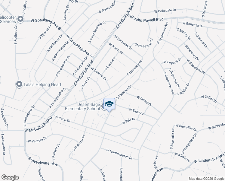 map of restaurants, bars, coffee shops, grocery stores, and more near 884 South Harmony Drive in Pueblo West