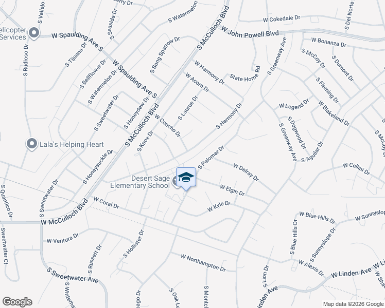 map of restaurants, bars, coffee shops, grocery stores, and more near 884 South Harmony Drive in Pueblo West