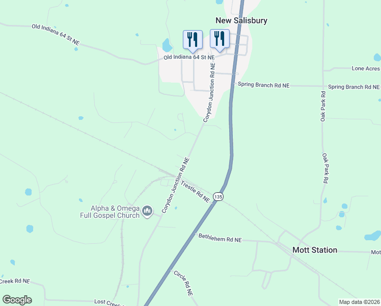 map of restaurants, bars, coffee shops, grocery stores, and more near 1436 Deer Ridge Way Northeast in Harrison
