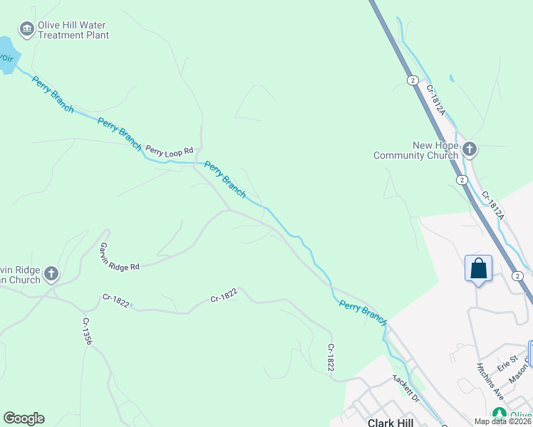 map of restaurants, bars, coffee shops, grocery stores, and more near 100-940 Hall Lane in Olive Hill