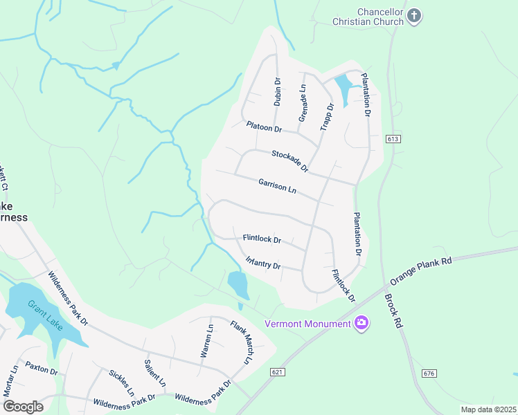 map of restaurants, bars, coffee shops, grocery stores, and more near 12817 Flintlock Drive in Spotsylvania