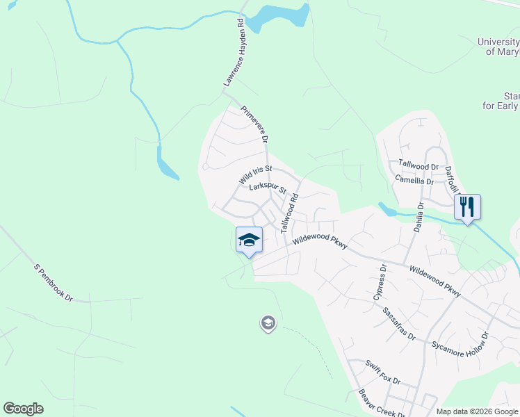 map of restaurants, bars, coffee shops, grocery stores, and more near 23026 Foxglove Street in California