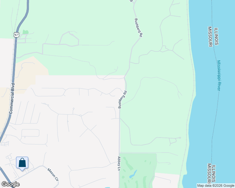 map of restaurants, bars, coffee shops, grocery stores, and more near 23 Bordeaux Ct in Pevely