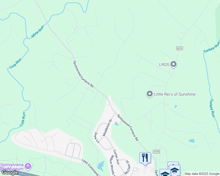 map of restaurants, bars, coffee shops, grocery stores, and more near in Fredericksburg