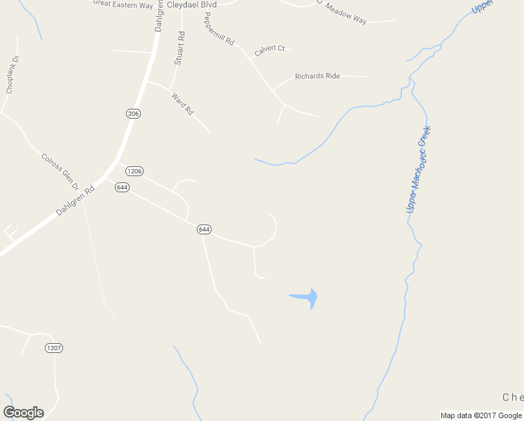 map of restaurants, bars, coffee shops, grocery stores, and more near 12347 Potts Lane in King George