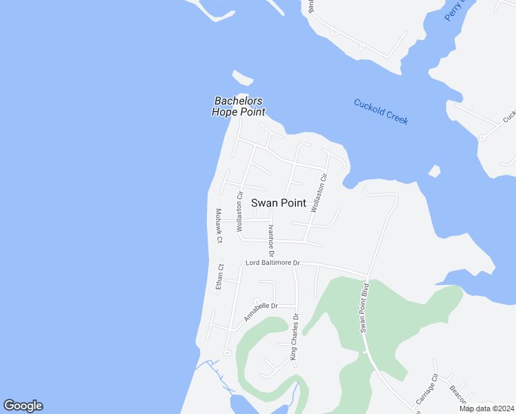 map of restaurants, bars, coffee shops, grocery stores, and more near 11520 Wisteria Court in Swan Point